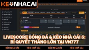 livescore bong da keo nha cai 5 vn777 - Livescore bóng đá: Công cụ không thể thiếu của những bet thủ chuyên nghiệp