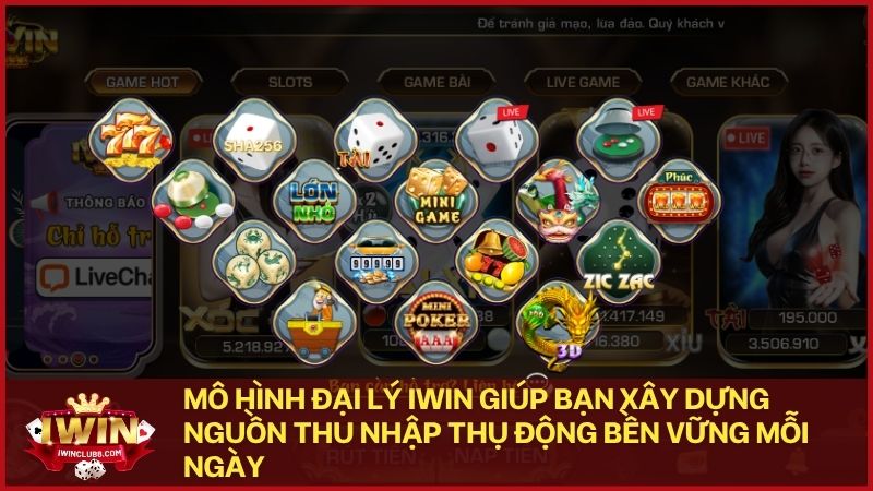 Trở thành đối tác chiến lược của Iwin để hưởng mức chiết khấu hoa hồng cao nhất thị trường